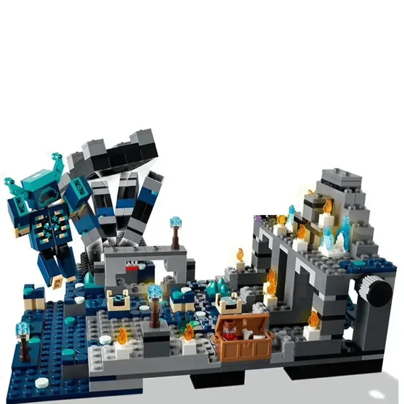 Deep Dark Battle Bouwstenen Set – 852-delig Blokkenspel met Geluidseffecten voor Kinderen vanaf 8 Jaar