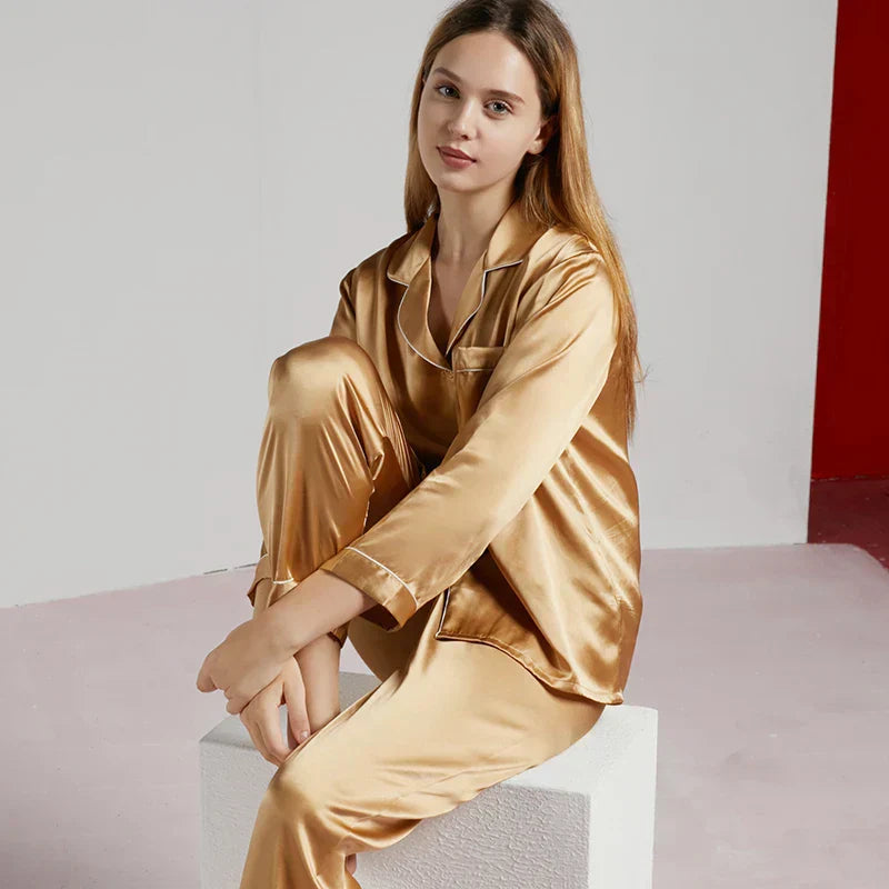 Zijden Pyjama Dames – 100% Natuurlijke Zijde – Luxe Nachtkleding & Loungewear – Hypoallergeen & Ademend