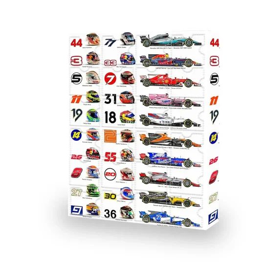 F1 Adventskalender – Dagelijkse Verrassingen en Collectibles voor Formule 1 Fans – Perfect voor de Countdown naar Kerst