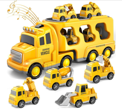 TransportFun Speelset – Met Licht en Geluid – Inclusief 4 Auto’s – Opslagfunctie – Educatief Speelgoed vanaf 3 jaar