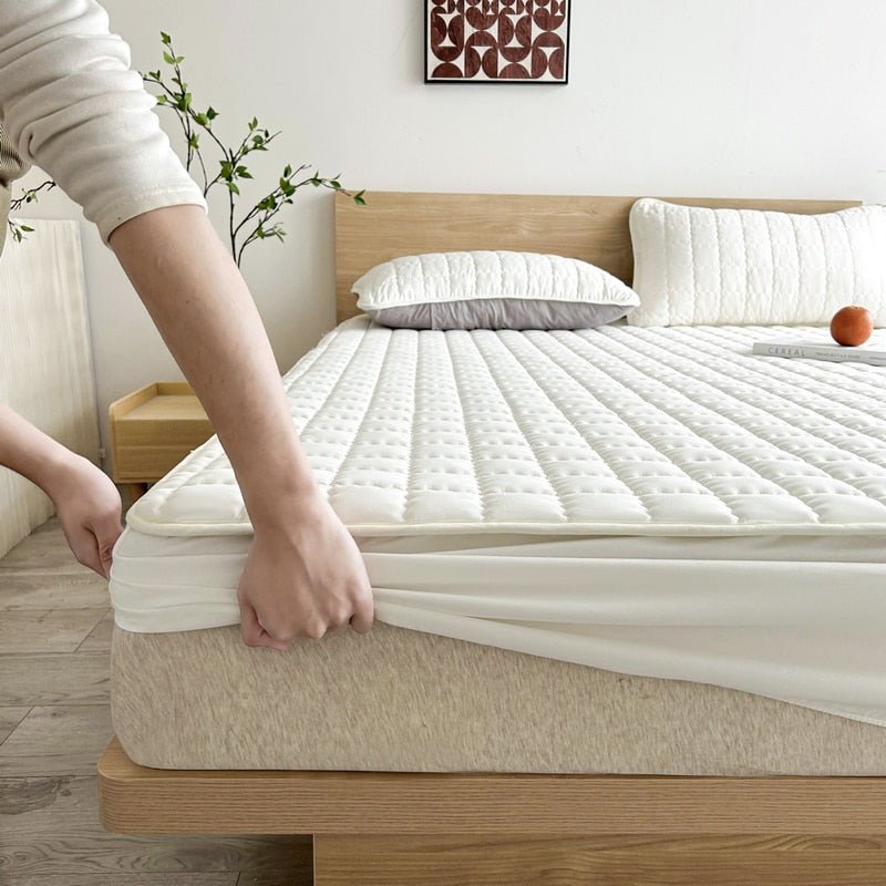 Waterdichte Matrasbeschermer met Zachte Pasvorm – Ademend, Stil & Hypoallergeen | DreamShield