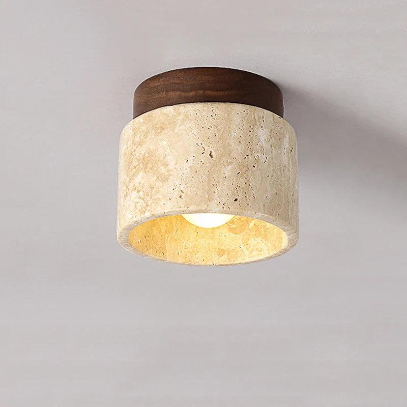 Buijou - Marmer & Hout Plafondlamp Voor Elegante Interieurs