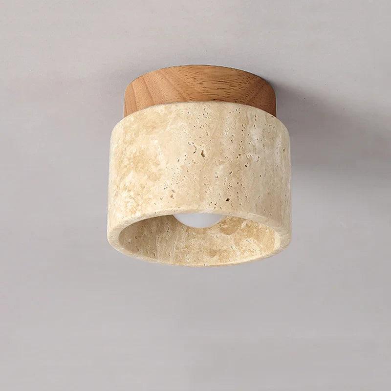Buijou - Marmer & Hout Plafondlamp Voor Elegante Interieurs