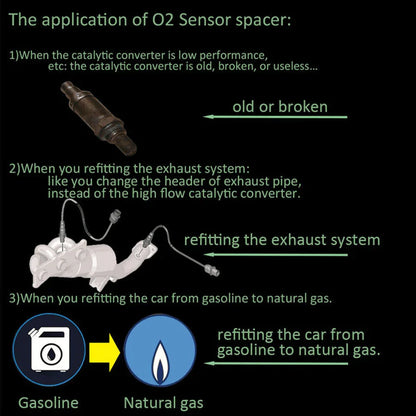Universele O2 Sensor Adapter met Mini Katalysator – Verwijdert Check Engine Light (P0420/P0430) | M18x1.5 | RVS SS304 | Alleen Off-Road Gebruik
