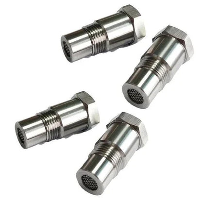 Universele O2 Sensor Adapter met Mini Katalysator – Verwijdert Check Engine Light (P0420/P0430) | M18x1.5 | RVS SS304 | Alleen Off-Road Gebruik
