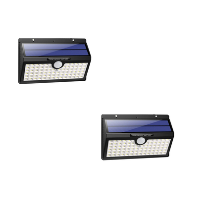 Zonnepaneel Buitenlamp met Bewegingssensor – 78 LED – IP65 Waterdicht – 4 Lichtstanden – Wandmontage