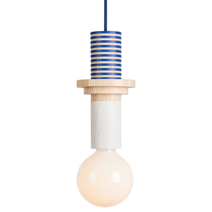 Design Gekleurde Houten Blokken Hanglamp