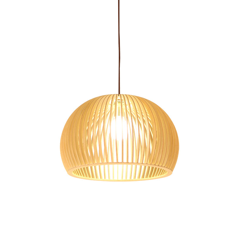 Aziatische Bamboe Hanglamp Beige Klein/Groot Hangend