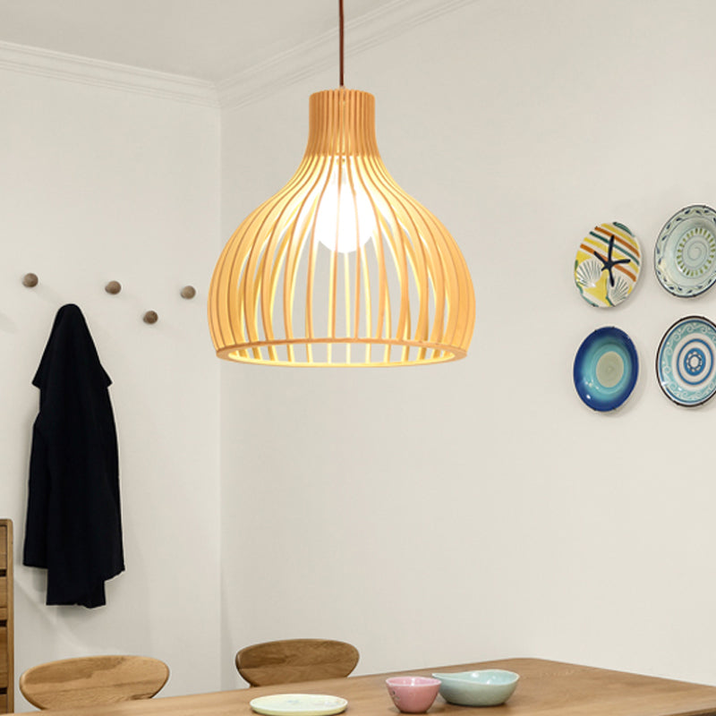 Aziatische Bamboe Hanglamp Beige Klein/Groot Hangend