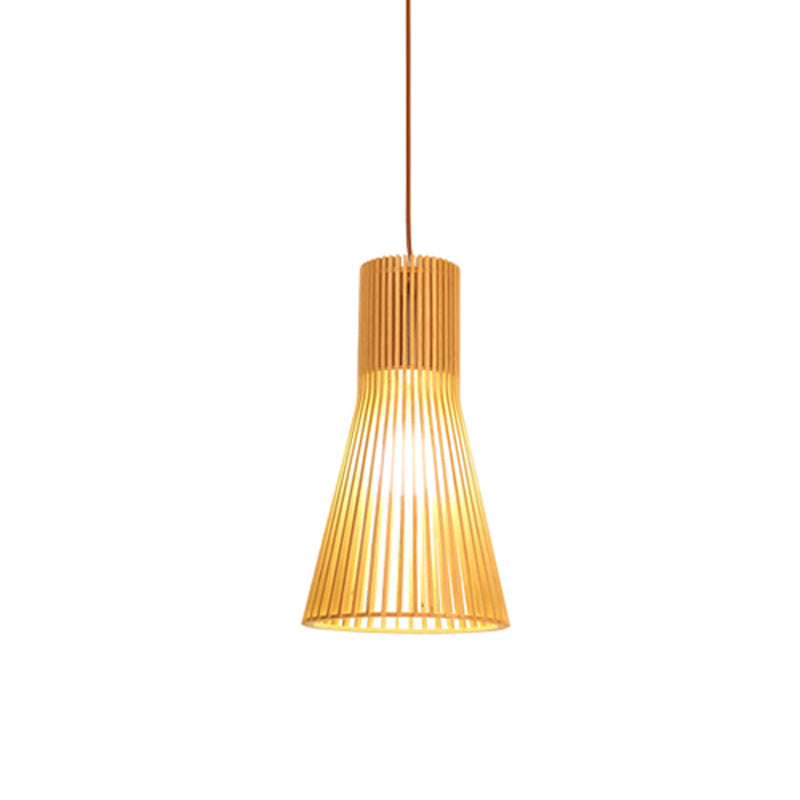 Aziatische Bamboe Hanglamp Beige Klein/Groot Hangend