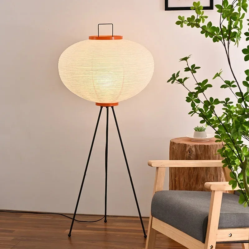 Japandi Designer Vloerlamp van Rijstpapier