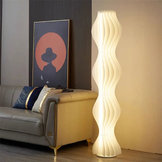 Japandi Golvende Organische Vloerlamp