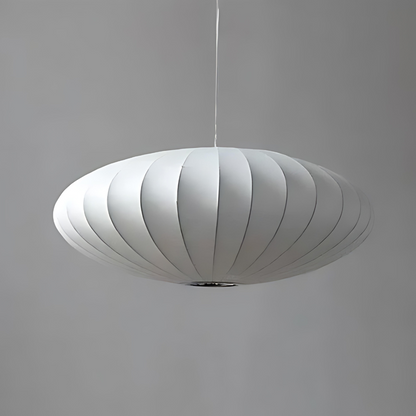 De Klassieke Japandi Zijden Hanglamp