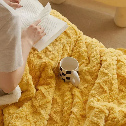Luxe Winterdeken van Lamswol & Fleece – Extra Dik & Warm – Ademend & Zacht – Voor Slaapkamer & Woonkamer