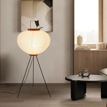 Japandi Designer Vloerlamp van Rijstpapier