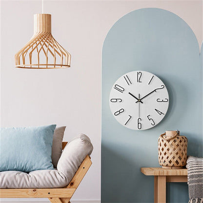 Contemporary Chic | Minimalistische Kunststof Wandklok - Voeg een Strakke Stijl Toe aan je Interieur