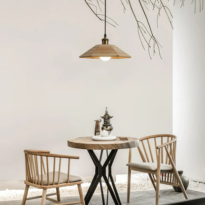 Aeyee Houten Hanglamp – Natuurlijke Warmte Lamp Stijlvolle Verlichting