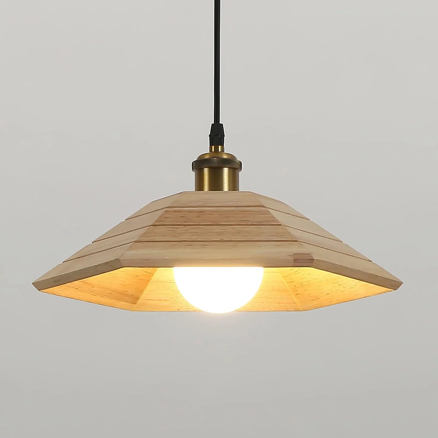 Aeyee Houten Hanglamp – Natuurlijke Warmte Lamp Stijlvolle Verlichting