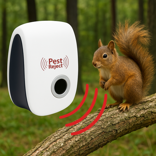 Ultrasone Squirrel Verjager – Veilig, Stil en Milieuvriendelijk Ongedierte Verjagen