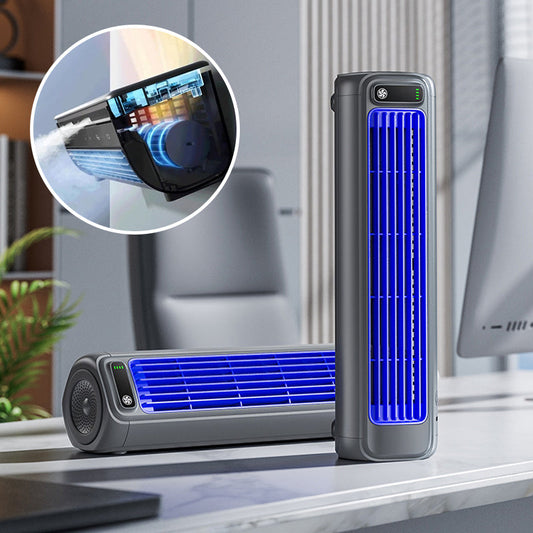 Draagbare airco-ventilator met wandmontage – compacte en krachtige verkoeling voor warme zomerdagen