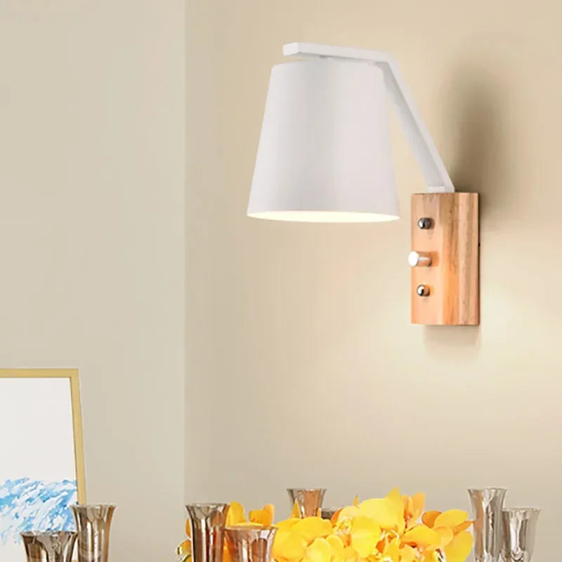 WoodFlex - Moderne Houten Wandlamp met Draaibare Arm