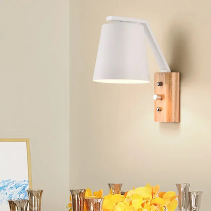 WoodFlex - Moderne Houten Wandlamp met Draaibare Arm