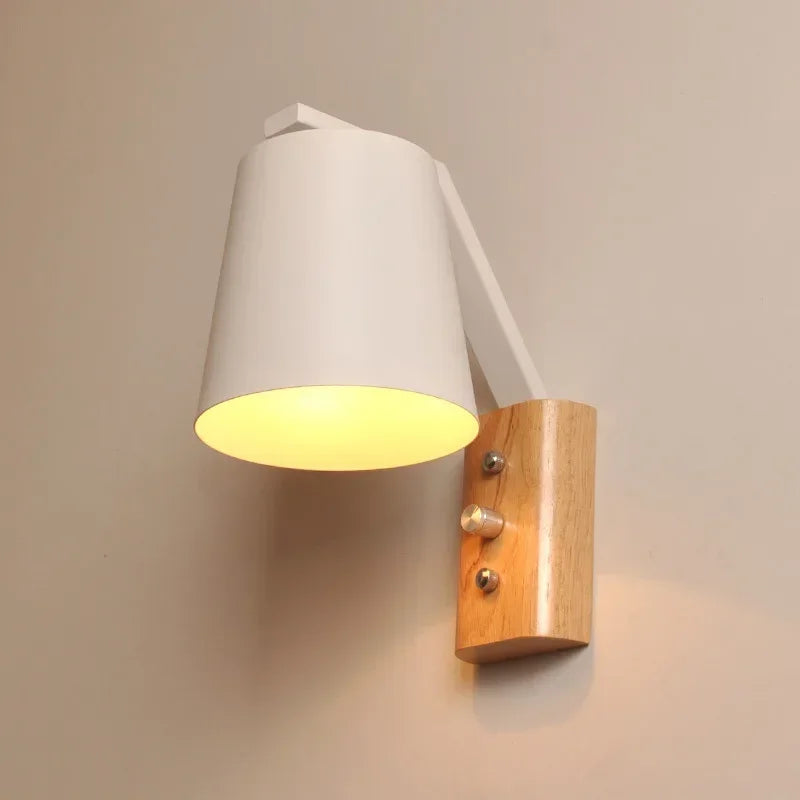 WoodFlex - Moderne Houten Wandlamp met Draaibare Arm