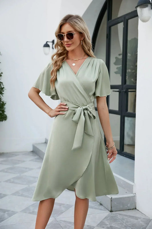 Zomerjurk met V-hals voor Dames
