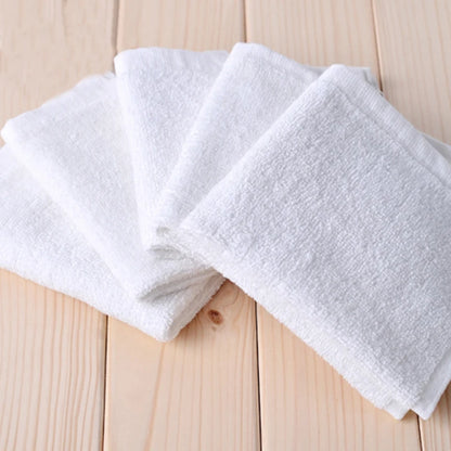 10 Stuks Witte Zachte Katoenen Gezicht Handdoek Hotel