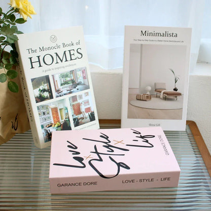 3 stuks mode nep boeken woonkamer decoratie designer boeken