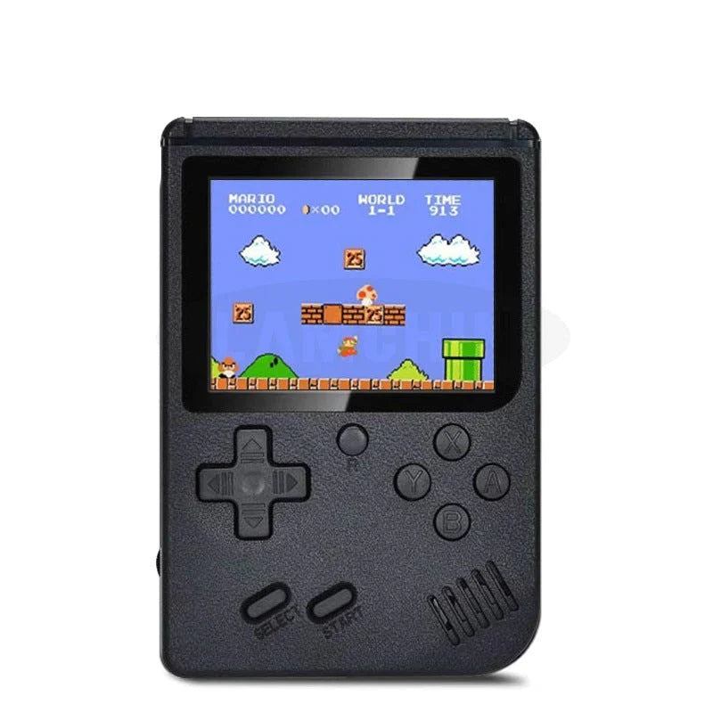 Retro Spelconsole 400 Spellen - 3 Inch Scherm - Oplaadbare Batterij - TV Aansluiting - Draagbare Game Console - Zwart/Wit/Rood/Blauw