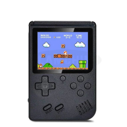 Retro Spelconsole 400 Spellen - 3 Inch Scherm - Oplaadbare Batterij - TV Aansluiting - Draagbare Game Console - Zwart/Wit/Rood/Blauw
