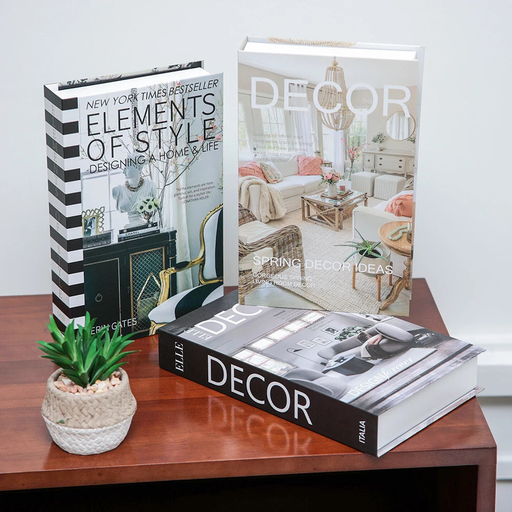 3 stuks mode nep boeken woonkamer decoratie designer boeken