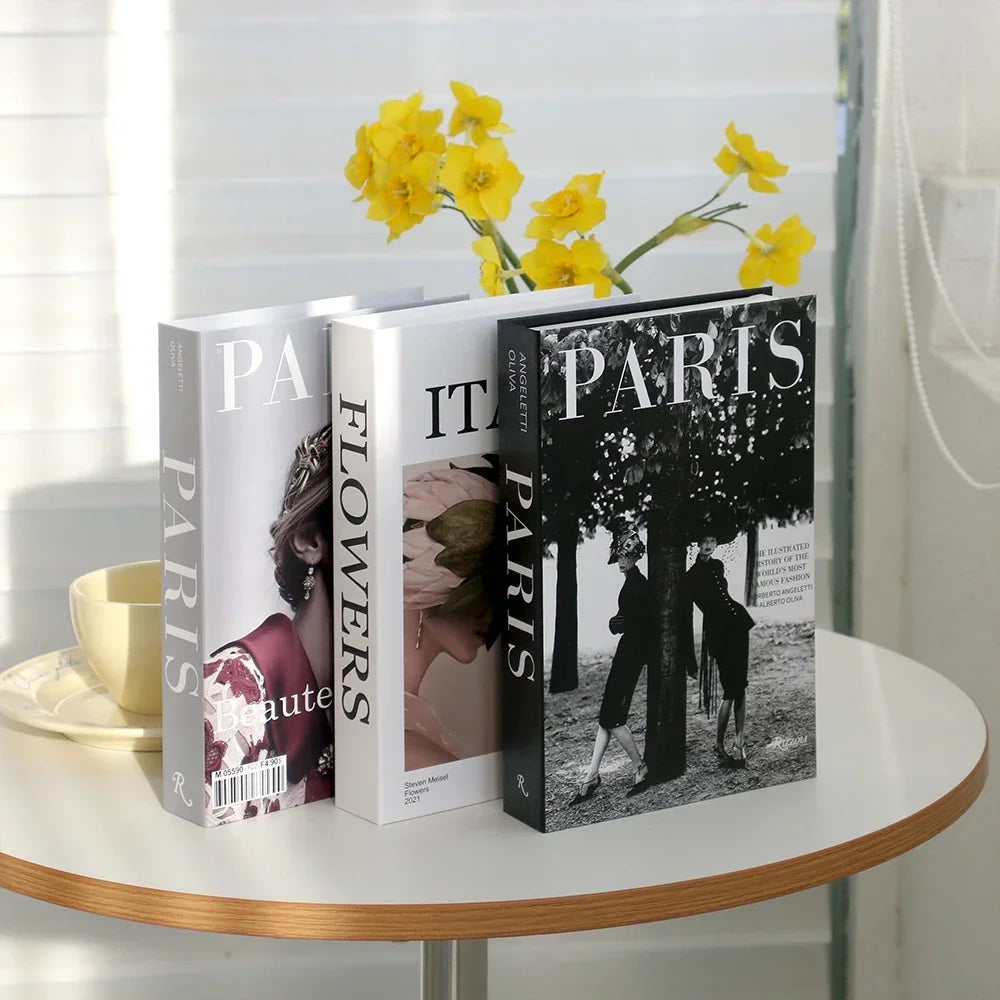 3 stuks mode nep boeken woonkamer decoratie designer boeken