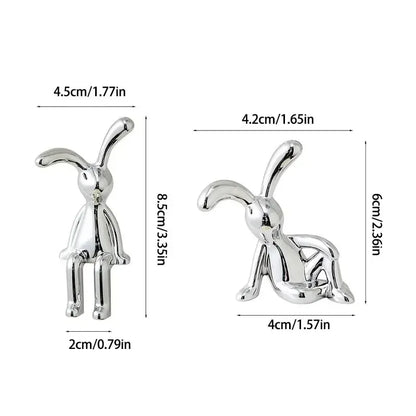 2Pc Lange-Oren Konijn Dubbele Beeld Cartoon Decoratie Accessoires Woonkamer