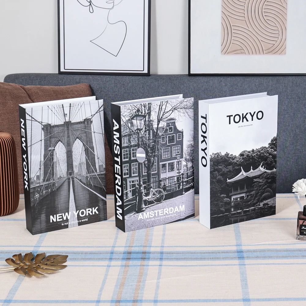 3 stuks mode nep boeken woonkamer decoratie designer boeken