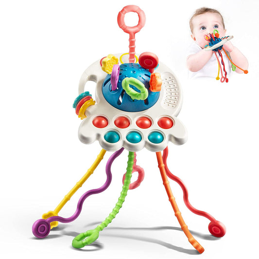 Juno Sensorisch UFO Speelgoed – Ontdekkend Activiteitenspeelgoed voor Baby’s (6m+)