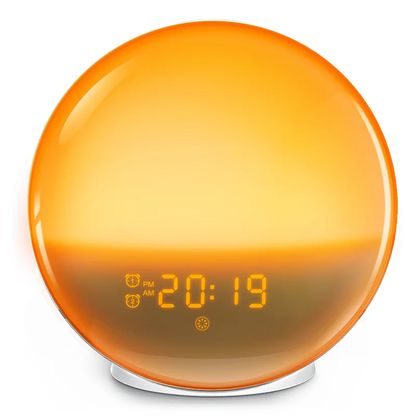 Zonsopgang Wekker Wakker Licht Klok Zonsopgang/Zonsondergang Simulatie Digitale Klok Met Nachtlampje