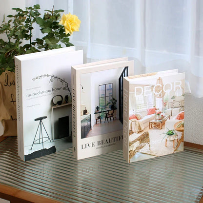 3 stuks mode nep boeken woonkamer decoratie designer boeken