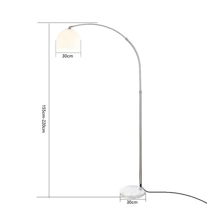 Verstelbare Booglamp met LED – Dimbaar & Modern Design – E27 Fitting – 11-15W – Chroom Afwerking