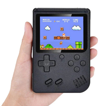 Retro Spelconsole 400 Spellen - 3 Inch Scherm - Oplaadbare Batterij - TV Aansluiting - Draagbare Game Console - Zwart/Wit/Rood/Blauw