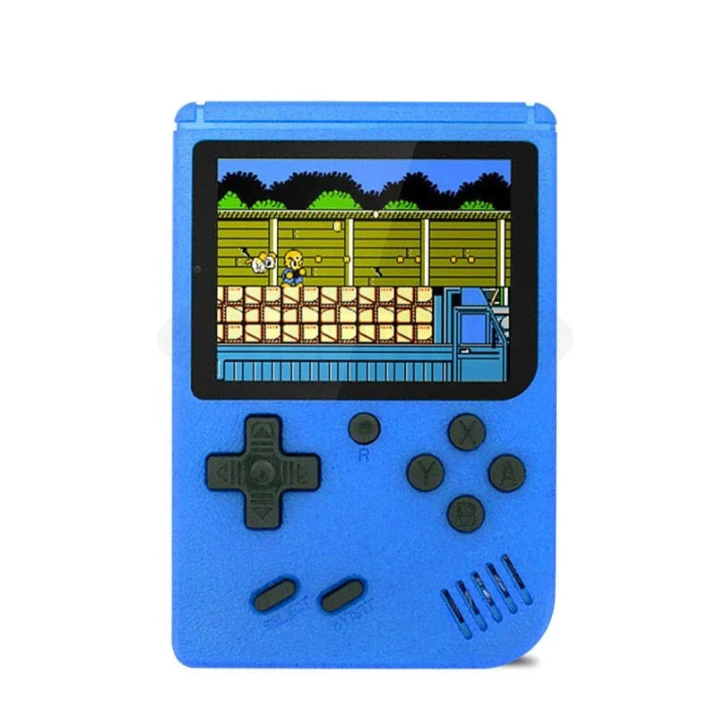 Retro Spelconsole 400 Spellen - 3 Inch Scherm - Oplaadbare Batterij - TV Aansluiting - Draagbare Game Console - Zwart/Wit/Rood/Blauw