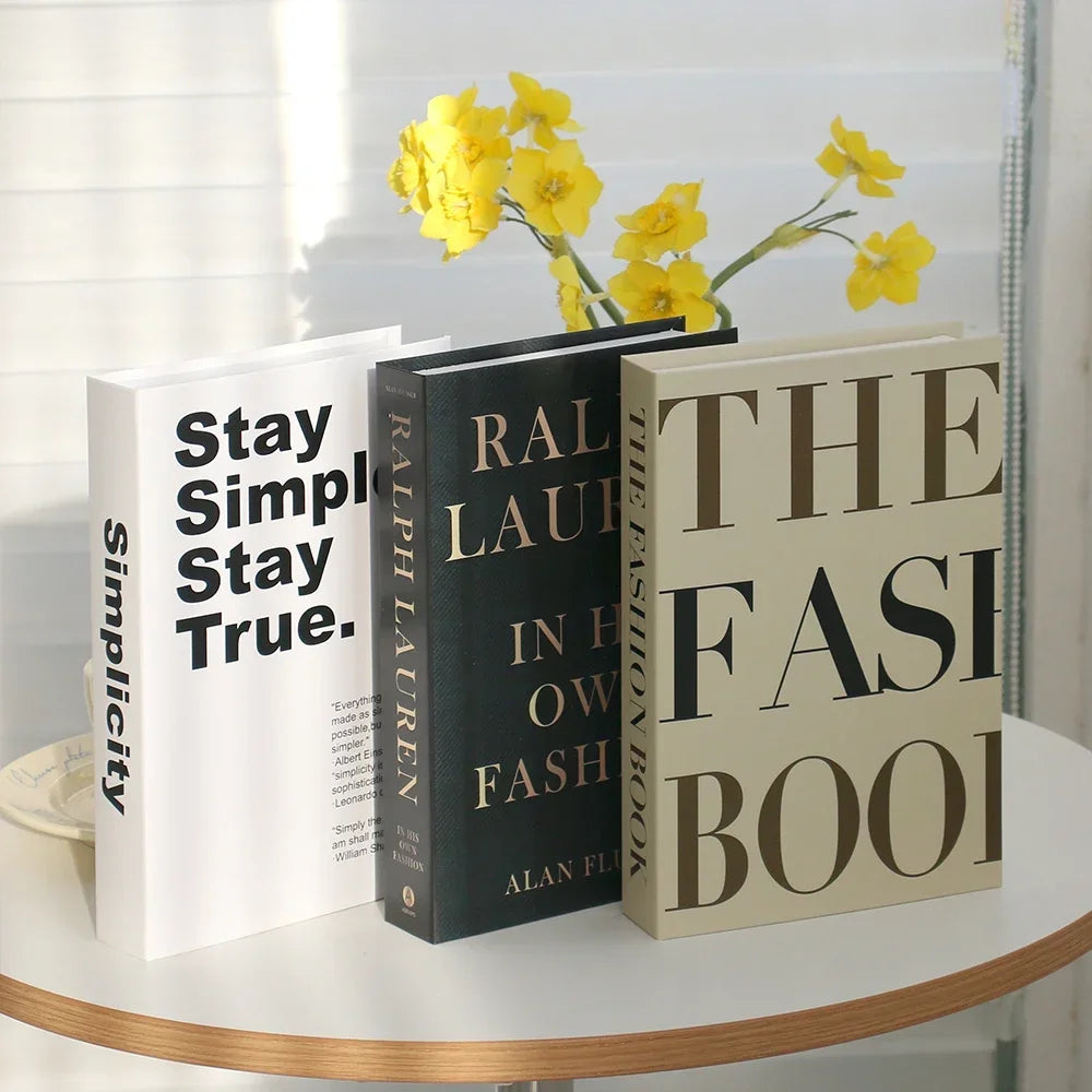 3 stuks mode nep boeken woonkamer decoratie designer boeken