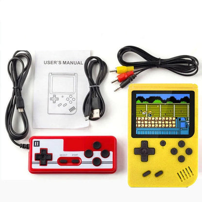 Retro Spelconsole 400 Spellen - 3 Inch Scherm - Oplaadbare Batterij - TV Aansluiting - Draagbare Game Console - Zwart/Wit/Rood/Blauw