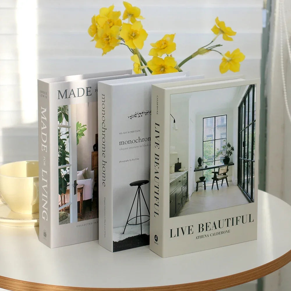 3 stuks mode nep boeken woonkamer decoratie designer boeken