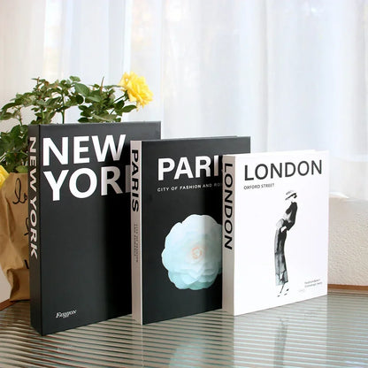 3 stuks mode nep boeken woonkamer decoratie designer boeken