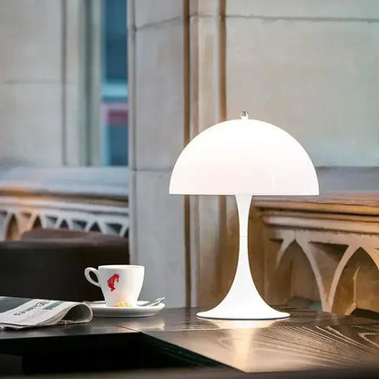 Nordic Deens Design LED Paddenstoel Vloerlamp – Glas & IJzer – 21-30W – Voor Woonkamer, Slaapkamer & Foyer
