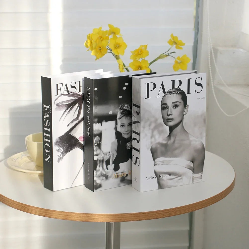3 stuks mode nep boeken woonkamer decoratie designer boeken