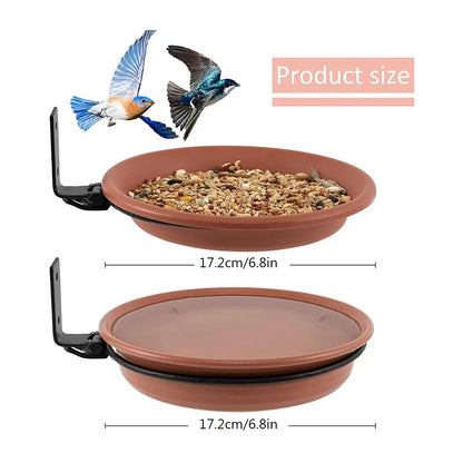 Hangende Vogelvoederschaal & Vogelbad – Weerbestendig – 2 of 3 Lagen – Voor Tuin, Balkon of Railing – PP & IJzer – Voor Wilde Vogels