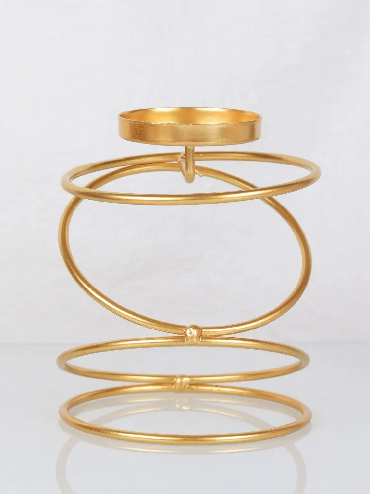 Luxe Stijl Metalen Kandelaars Eenvoudige Gouden Bruiloft Decoratie